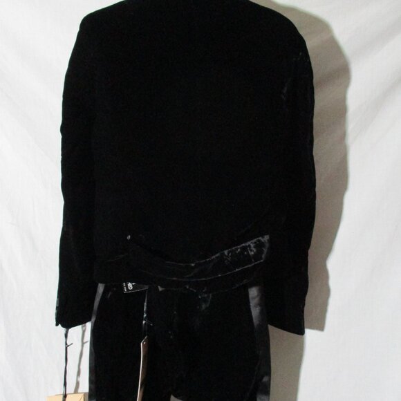 NEW NWT ROCHAS Set Velvet Blazer Pant Suit 40 / 42 S BLACK FORMAL Wedding Event - Picture 8 of 8
